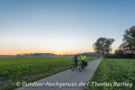 Fast geschafft! Sonnenuntergang im Donautal