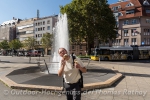 Eisgenuss am Marienplatz.
