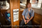 Liebvoll restaurierte Emailleschilder .