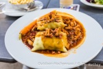 Typisch Schwäbisch, Maultaschen mit ganz vielen geschmelzten Zwiebeln
