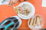 Typische Einkehr auf der Alb mit Wurstsalat und Holzofenbrot