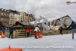 Die Eisbahn auf dem Marktplatz