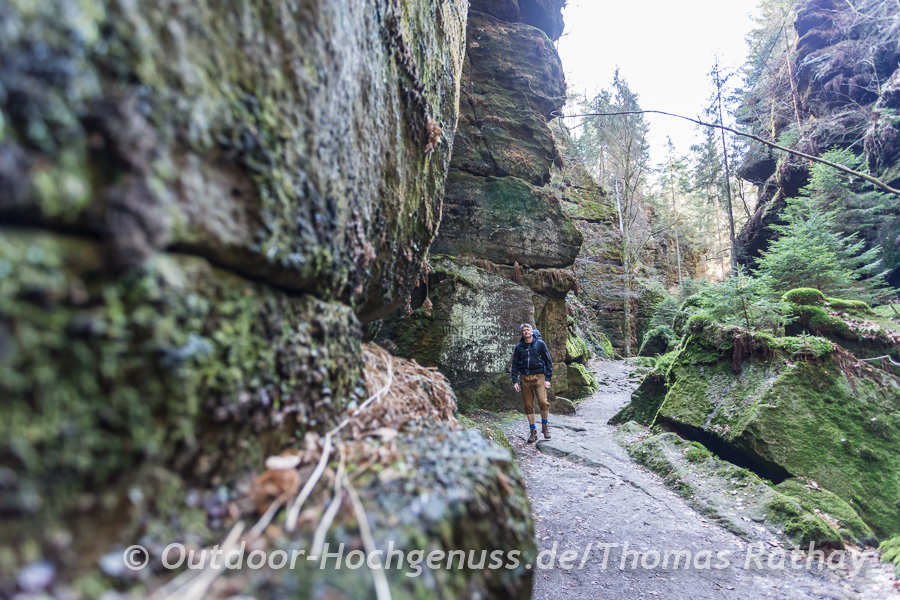 Wandern auf dem Malerweg im Elbsandsteingebirge Tag EINS