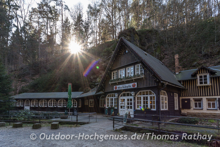 Wandern auf dem Malerweg im Elbsandsteingebirge Tag EINS