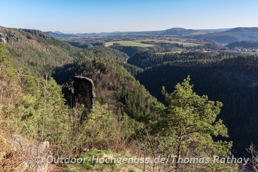 Wandern auf dem Malerweg im Elbsandsteingebirge Tag ZWEI