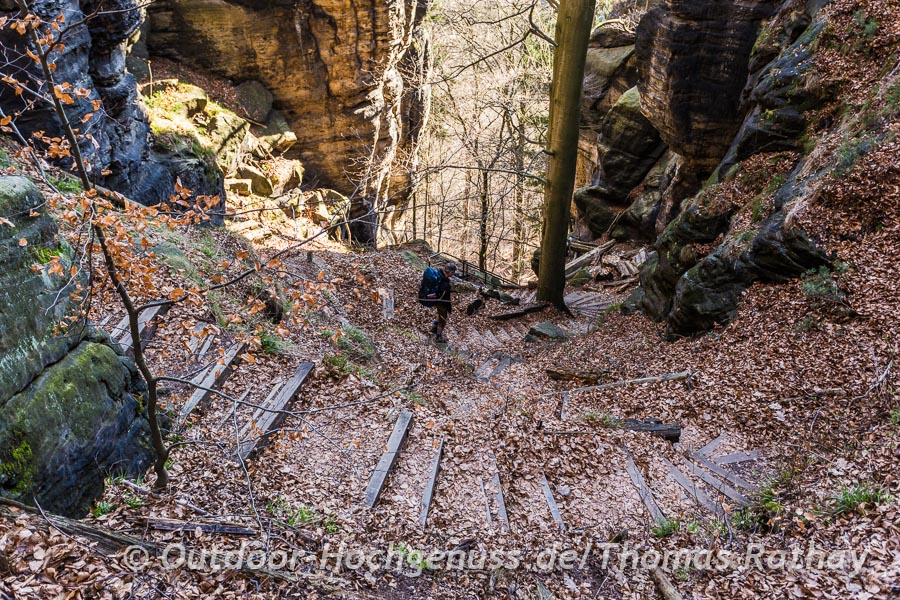 Wandern auf dem Malerweg im Elbsandsteingebirge Tag ZWEI