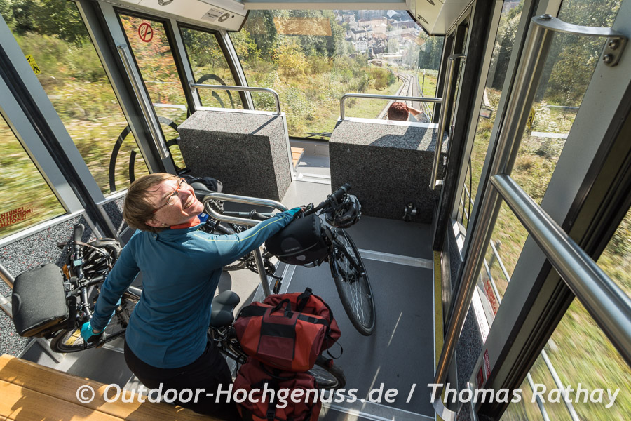 Die Sommerbergbahn erspart uns 300 Höhenmeter