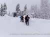 Schneeschuhwanderung zum Njupeskär.