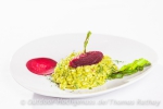 Brennnesselrisotto mit Ronen (Rote Beete)