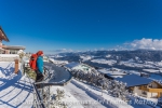 Herrliche Aussicht auf die Alpenkette und das Allgäu