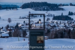 Gezielter Blick auf die Kirche in Oberreute