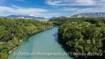 Perfekte Kombination: Rhone und der Mont Blanc