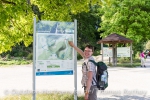 Wanderkarte am Maisental Parkplatz.