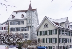 Blick auf die hübsche Altstadt