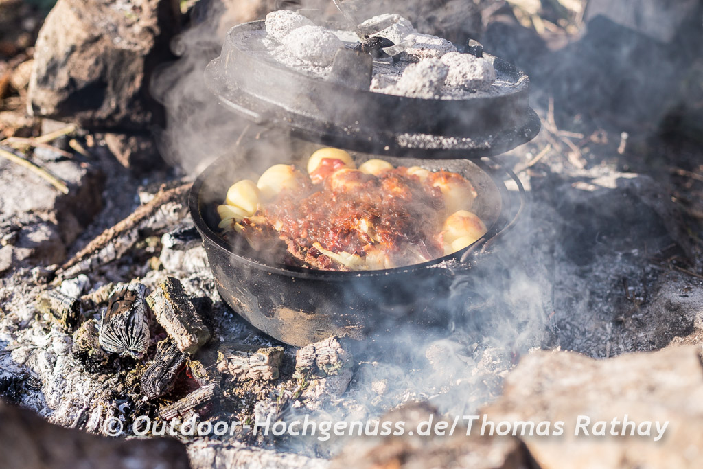Kochen und backen am Lagerfeuer im Barnim