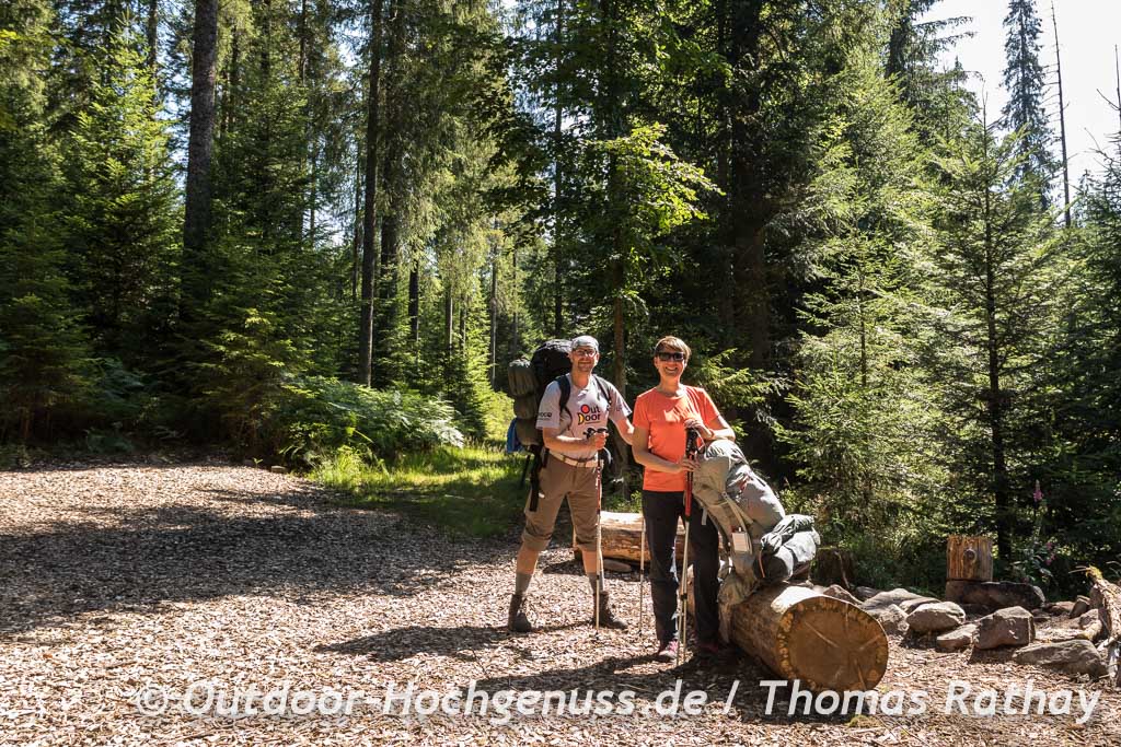 Trekking -Camps im Naturpark Schwarzwald