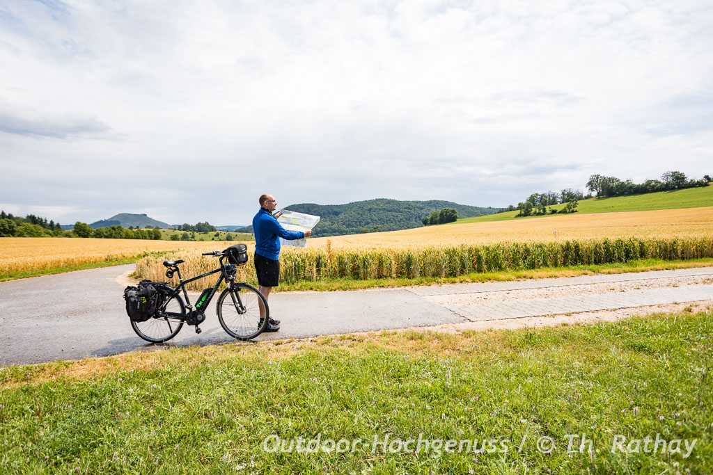 Mit dem E-Bike/ Pedelec auf der westlichen *Krater zu Krater* Radrunde im Ferienland Donau-Ries.