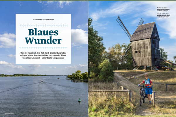 Bilder einer Radtour entlang der Havel in Brandenburg
