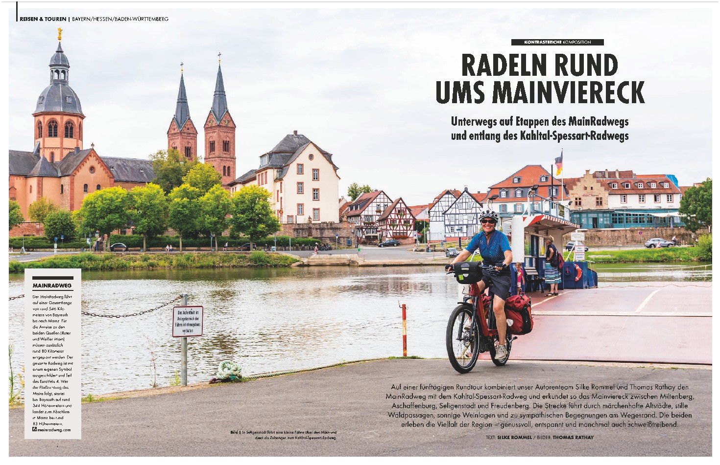Bericht im Bike und Travel Magazin über radeln im Mainviereck