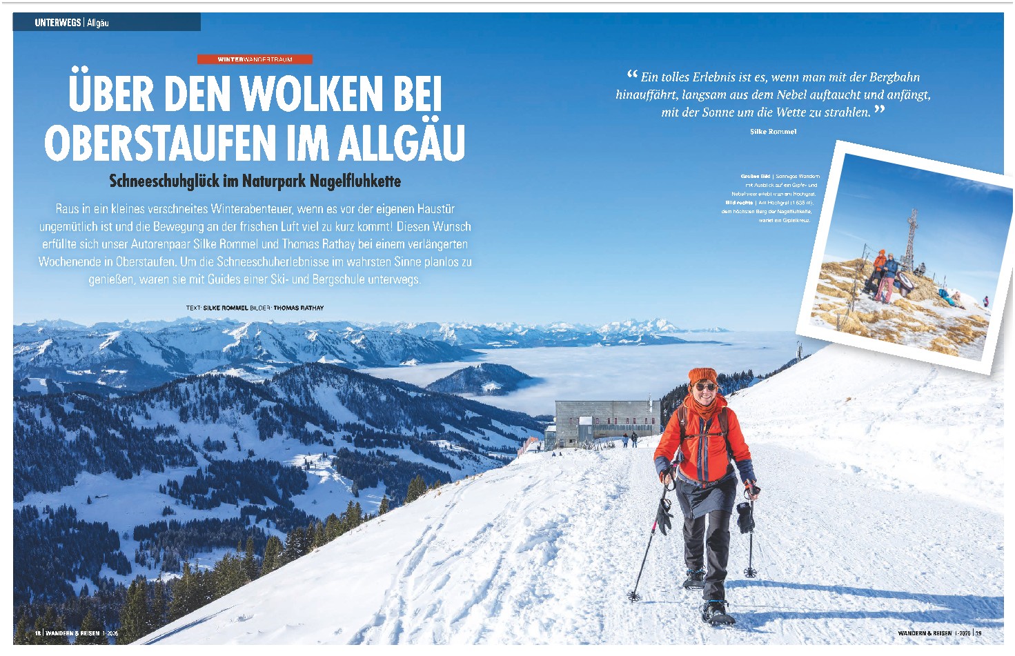 Bericht im Wandern und Reisen Magazin über Obertsaufen als Winterziel