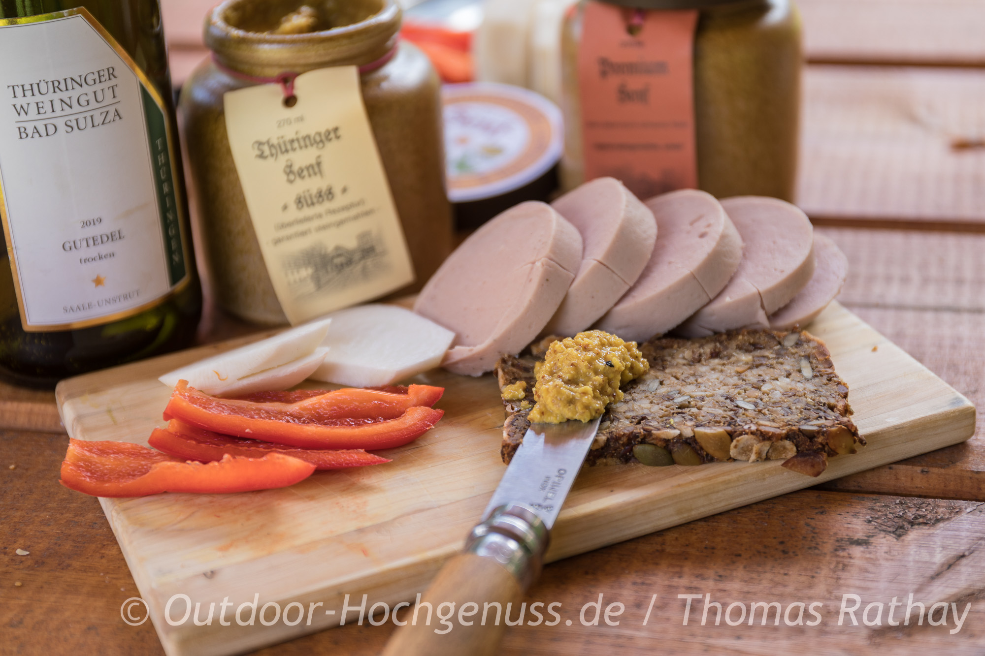 Der Ilmtal-Radweg - unterwegs auf dem Radfernweg in Thüringen Picknick auf dem Ilmtal-Radweg