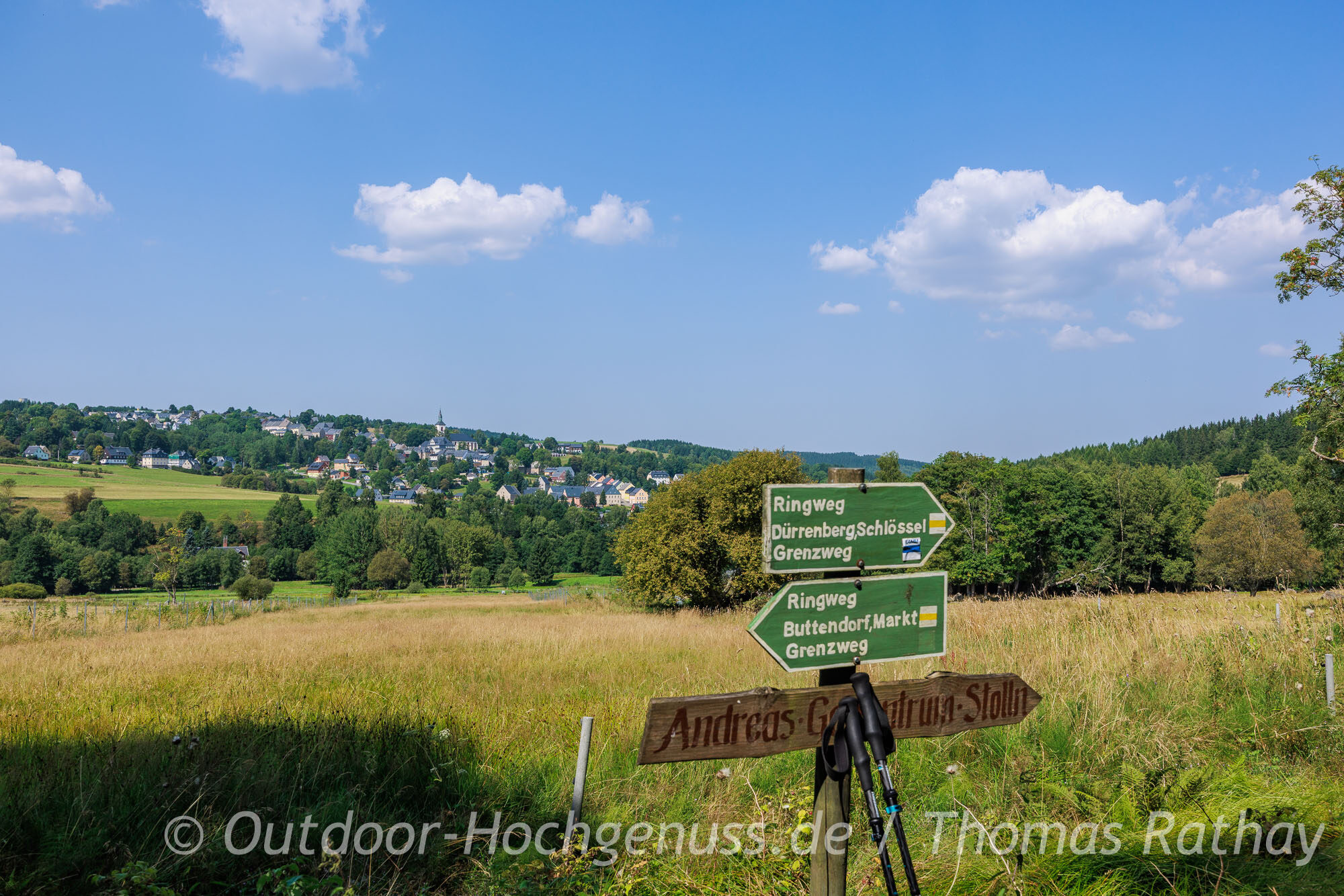 Wanderung auf dem Kammweg im Erzgebirge