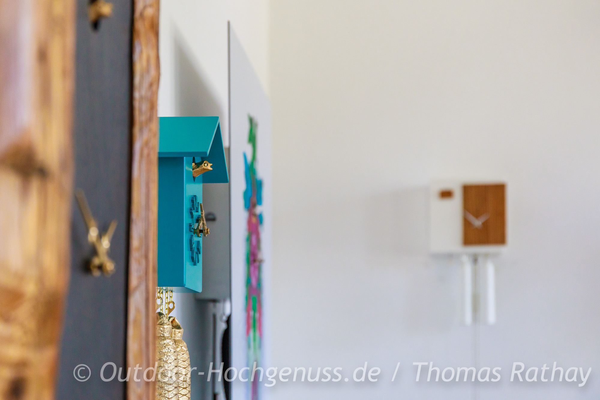 Kuckucksuhr der Firma ROMBA in Schonach auf der Uhren-Route im Rad- und WanderParadies Schwarzwald und Alb