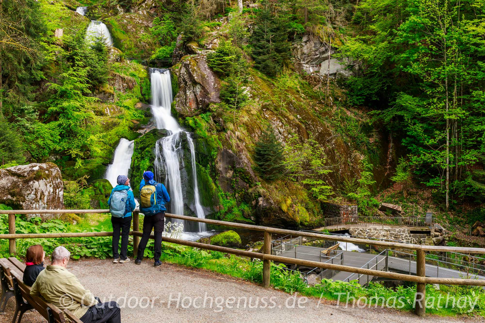 Triberger Wasserfälle ein Publikumsmagnet im Rad- und WanderParadies Schwarzwald und Alb