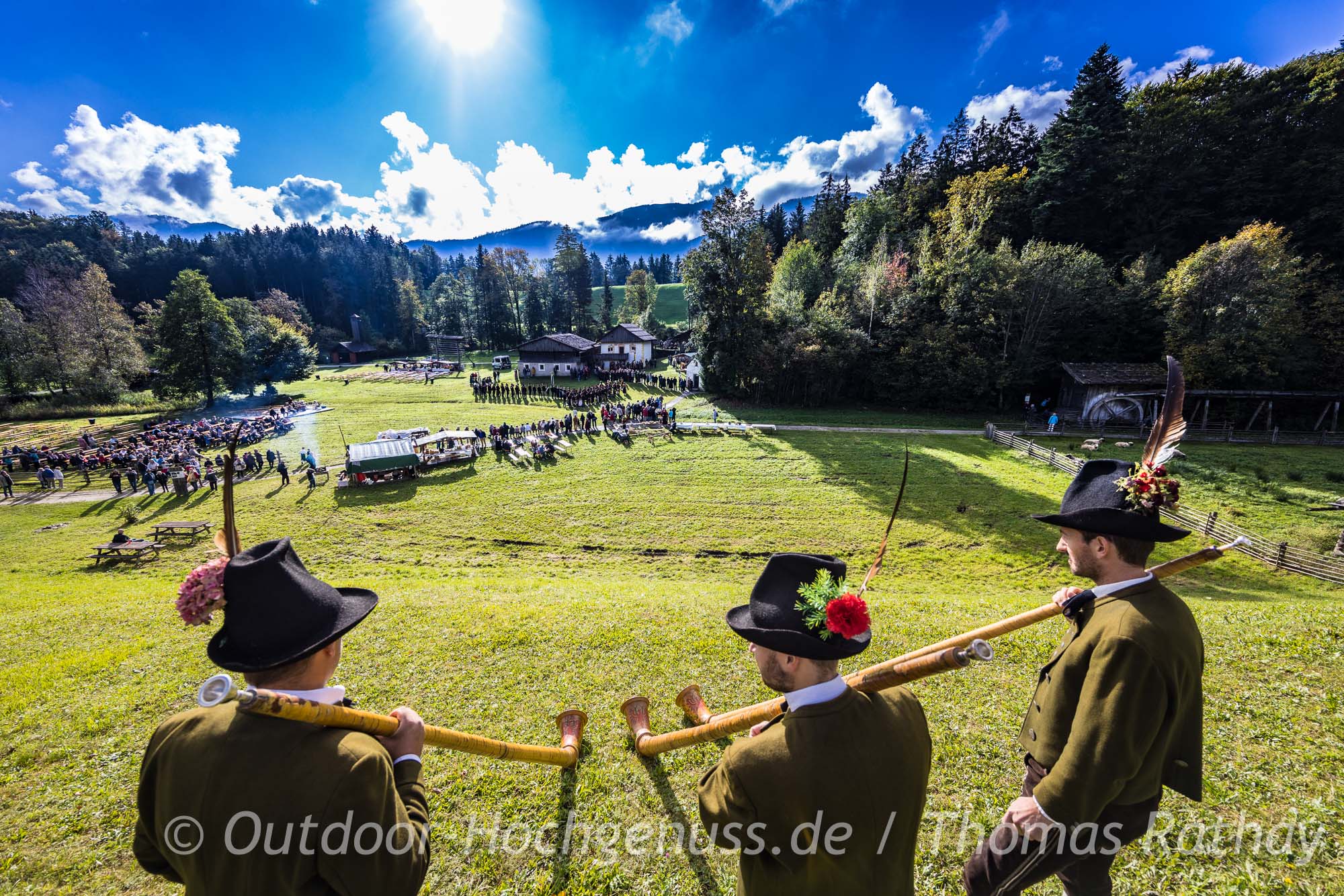 Alphornbläser im Alpbachtal
